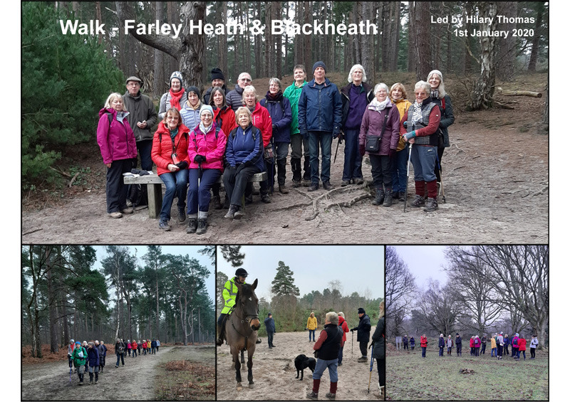 Walk - Farley Heath and Blackheath - 1st January 2020